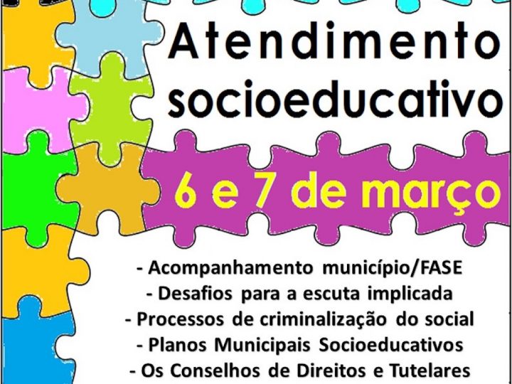 Seminário técnico estadual sobre atendimento socioeducativo – inscreva-se!