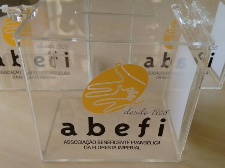 ABEFI distribui cofres para arrecadar doações